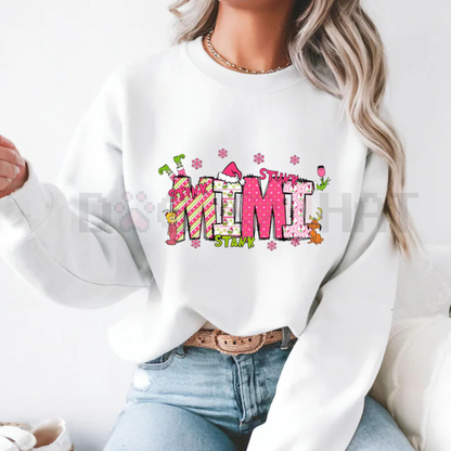 Custom Grandma Christmas 2025 Photo Jumper – Personalized Matching Family Christmas Sweatshirt