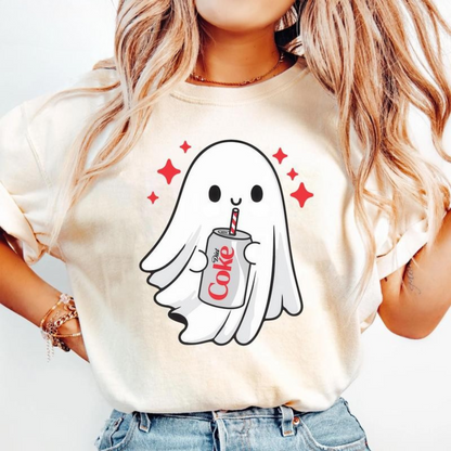 Spooky Ghost Halloween T-Shirt – Funny Skeleton Graphic Tee