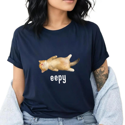 "Eepy Cat" T-Shirt - Silly Sleepy Cat Meme Tee