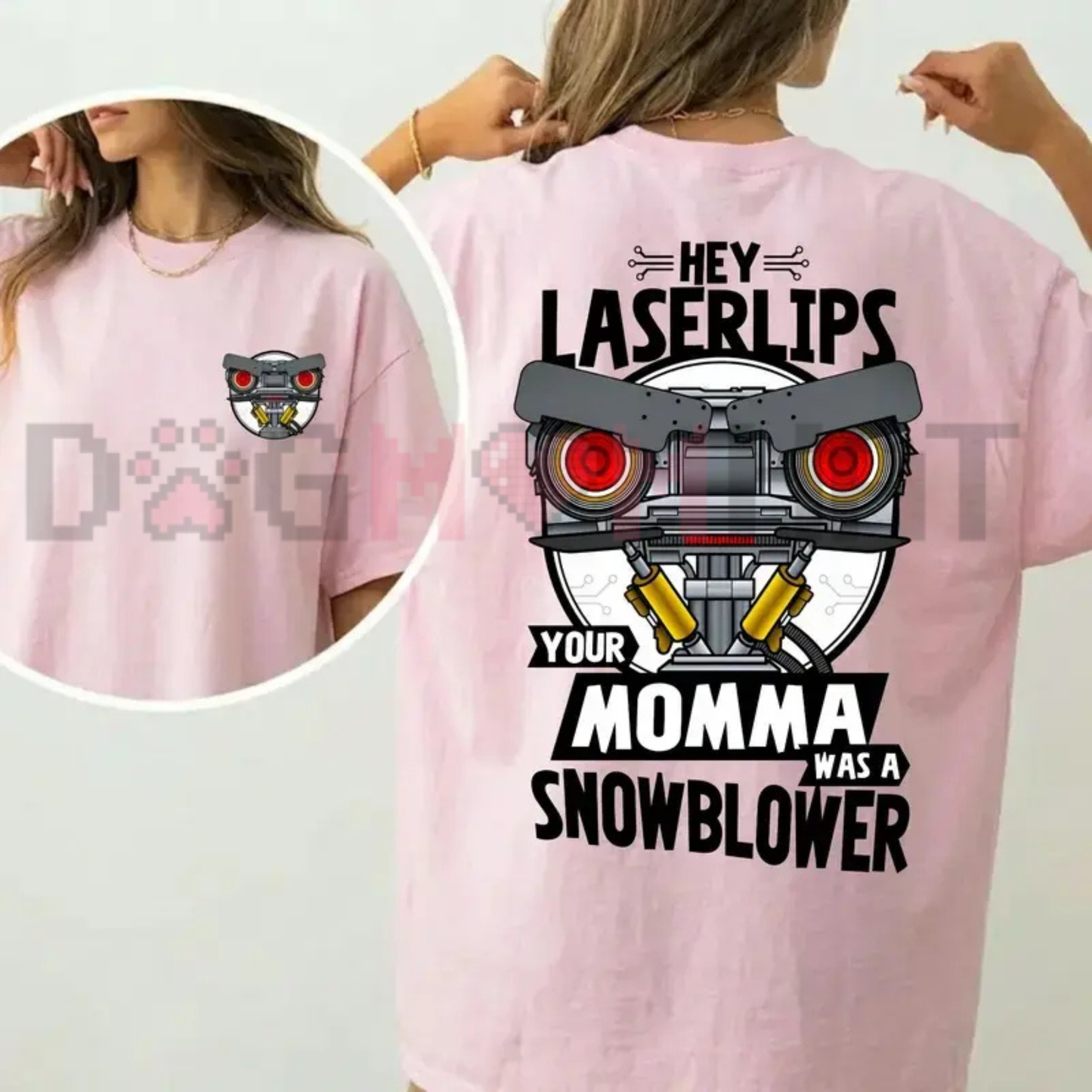 Johnny 5 Retro Sci-Fi Comedy Tee - Classic 80s Movie Laser Lips Pure Cotton Unisex T-Shirt
