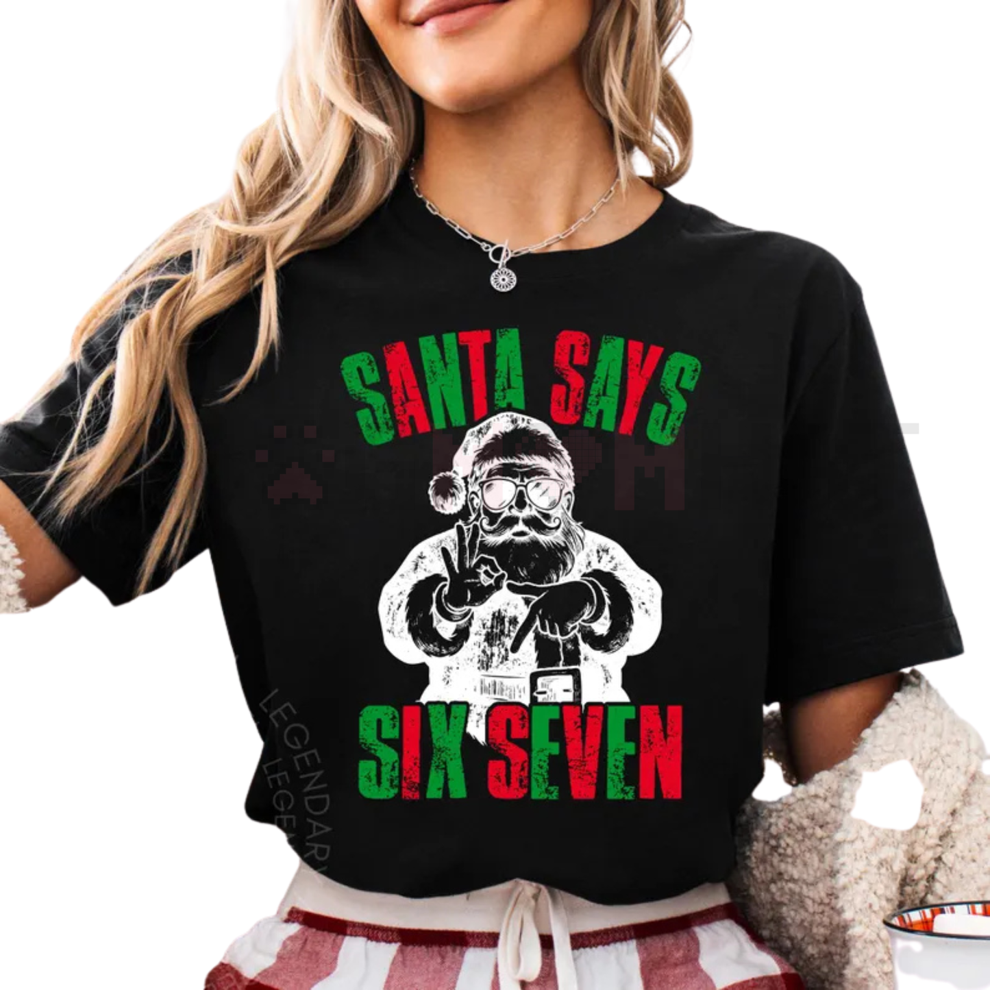 Viral 'Six Seven' Santa Chaos Holiday Tee – Unisex Funny Christmas Slogan Shirt