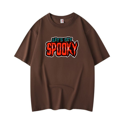 Let’s Get Spooky T-Shirt – Funny Halloween Graphic Tee, Unisex Fall Shirt for Ghost Season & Costume Parties