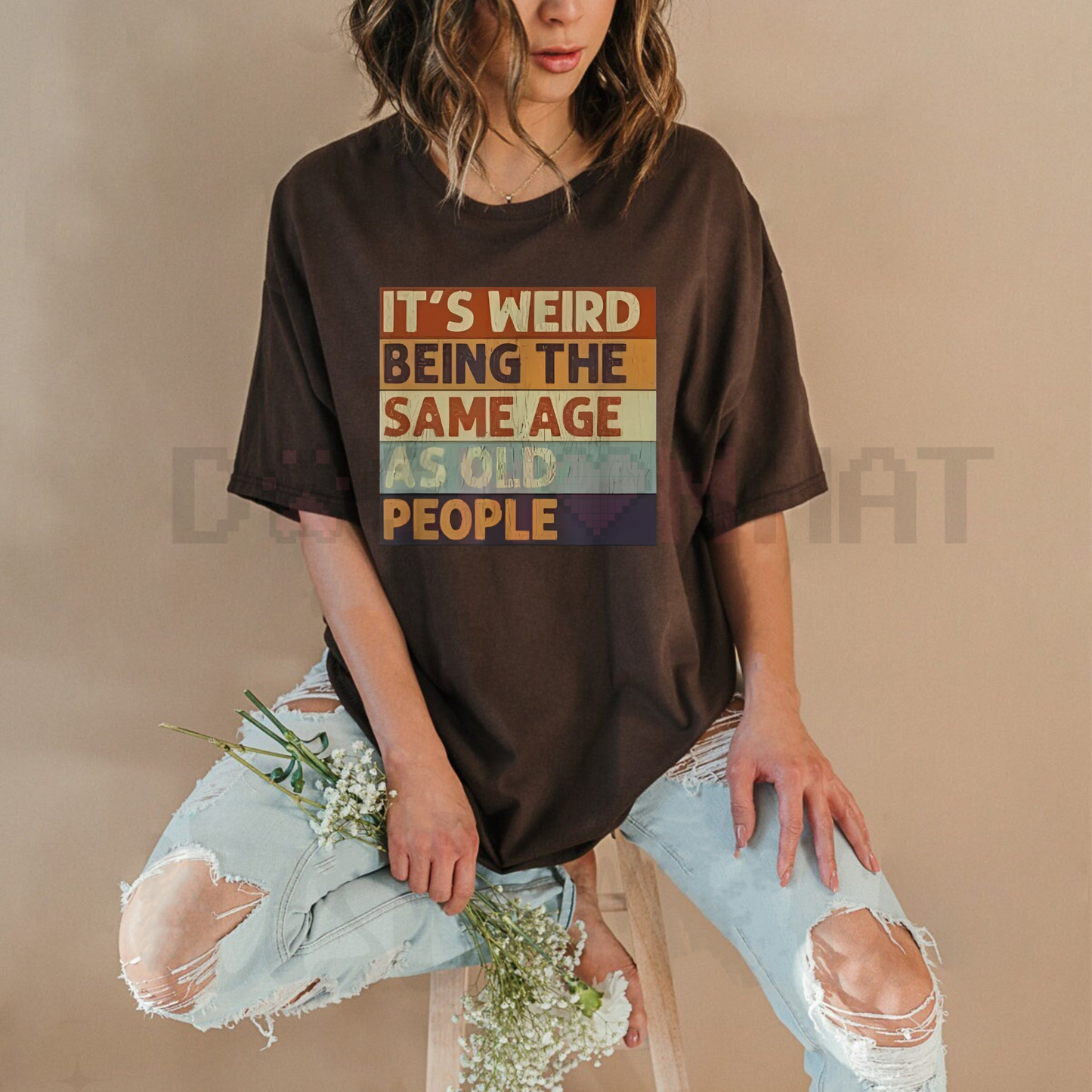 "It's Weird Being The Same Age As Old People" Retro Sarcastic T-Shirt – Unisex Casual Cotton Tee