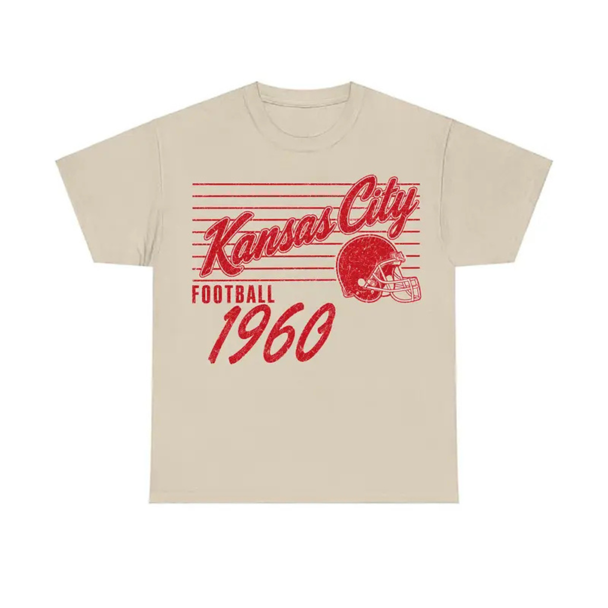 Vintage 90s All Teams Football Sand T-Shirt – Retro Hometown Game Day Graphic Tee