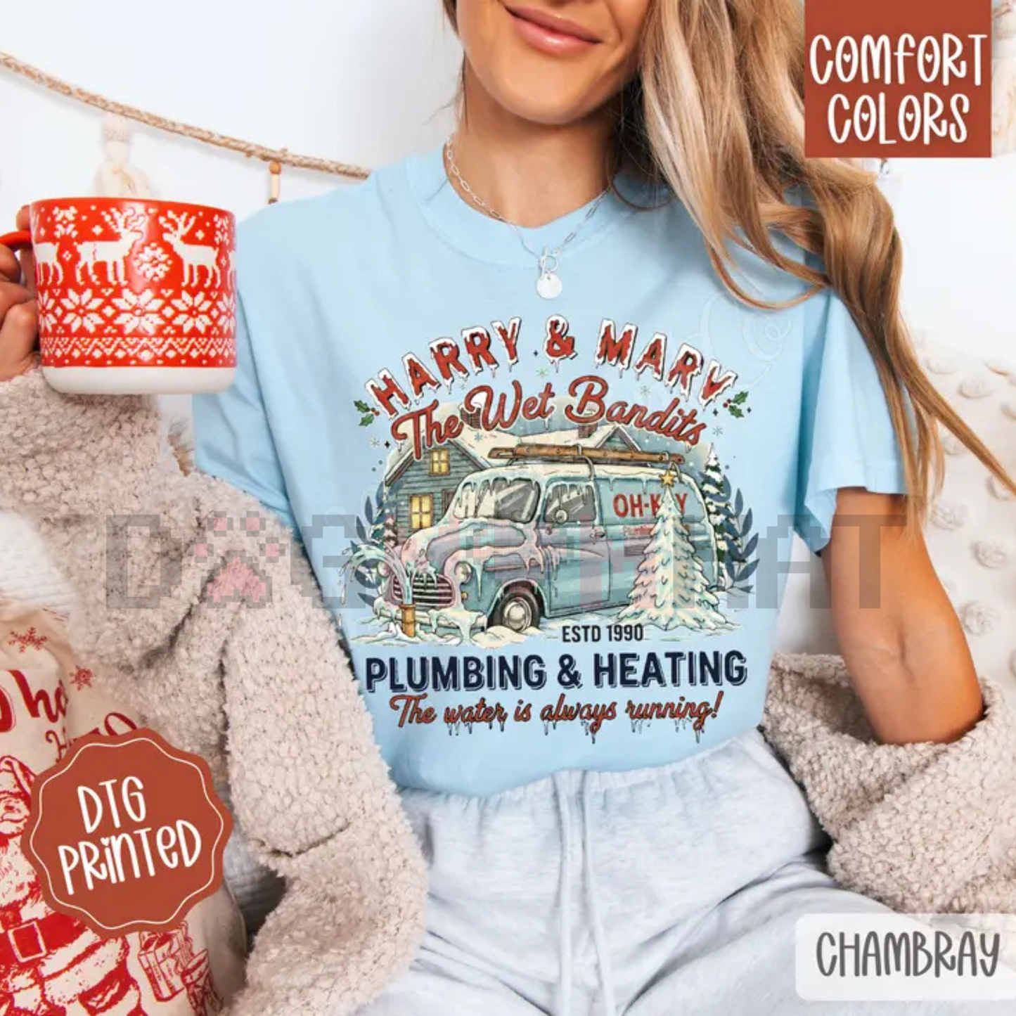 Wet Bandit Christmas Comfort Colors Tee