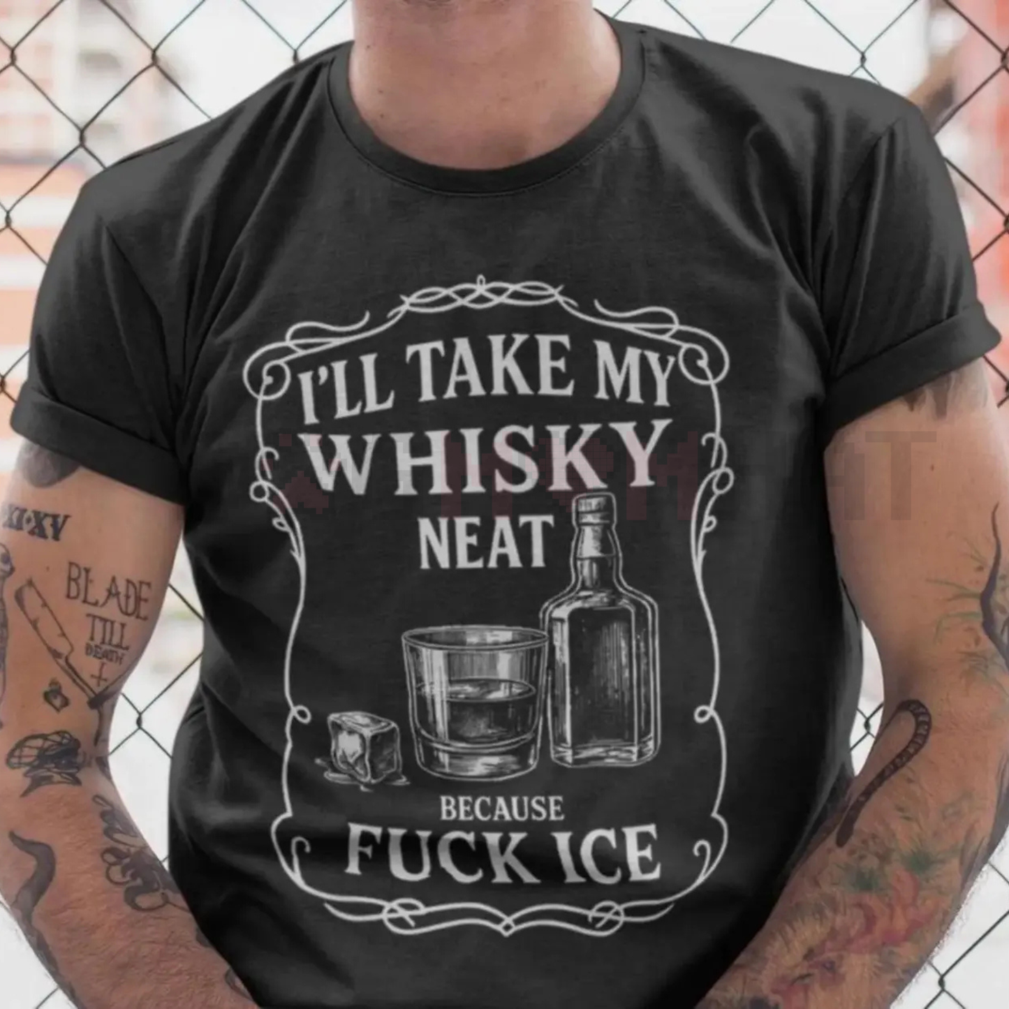 Pro-Immigrant "I'll Take My W Neat F ICE" T-Shirt