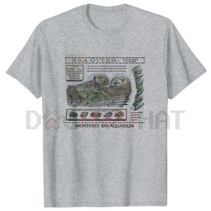 Sea Otter Monterey Bay Aquarium Shirt – Vintage Otter Lover Tee