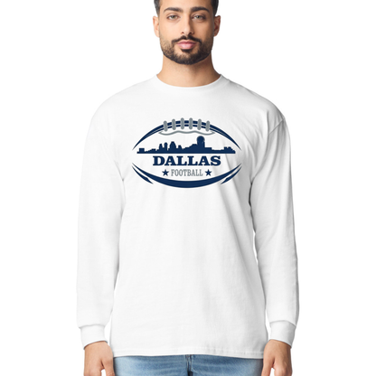 Football City Skyline Game Day Long Sleeve Graphic T-Shirt