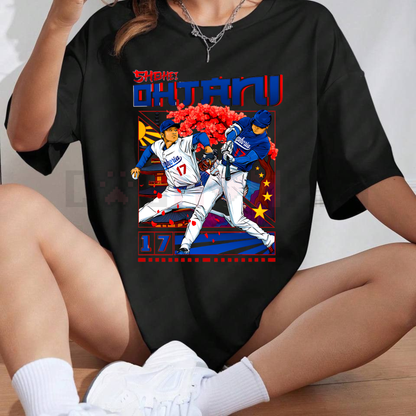 Shohei Ohtani Graphic T-Shirt LA Baseball MVP Tee – Angels Dodgers Japan MLB Fan Apparel