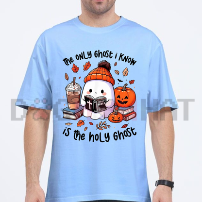 The Only Ghost I Know Is The Holy Ghost Halloween Graphic T-Shirt