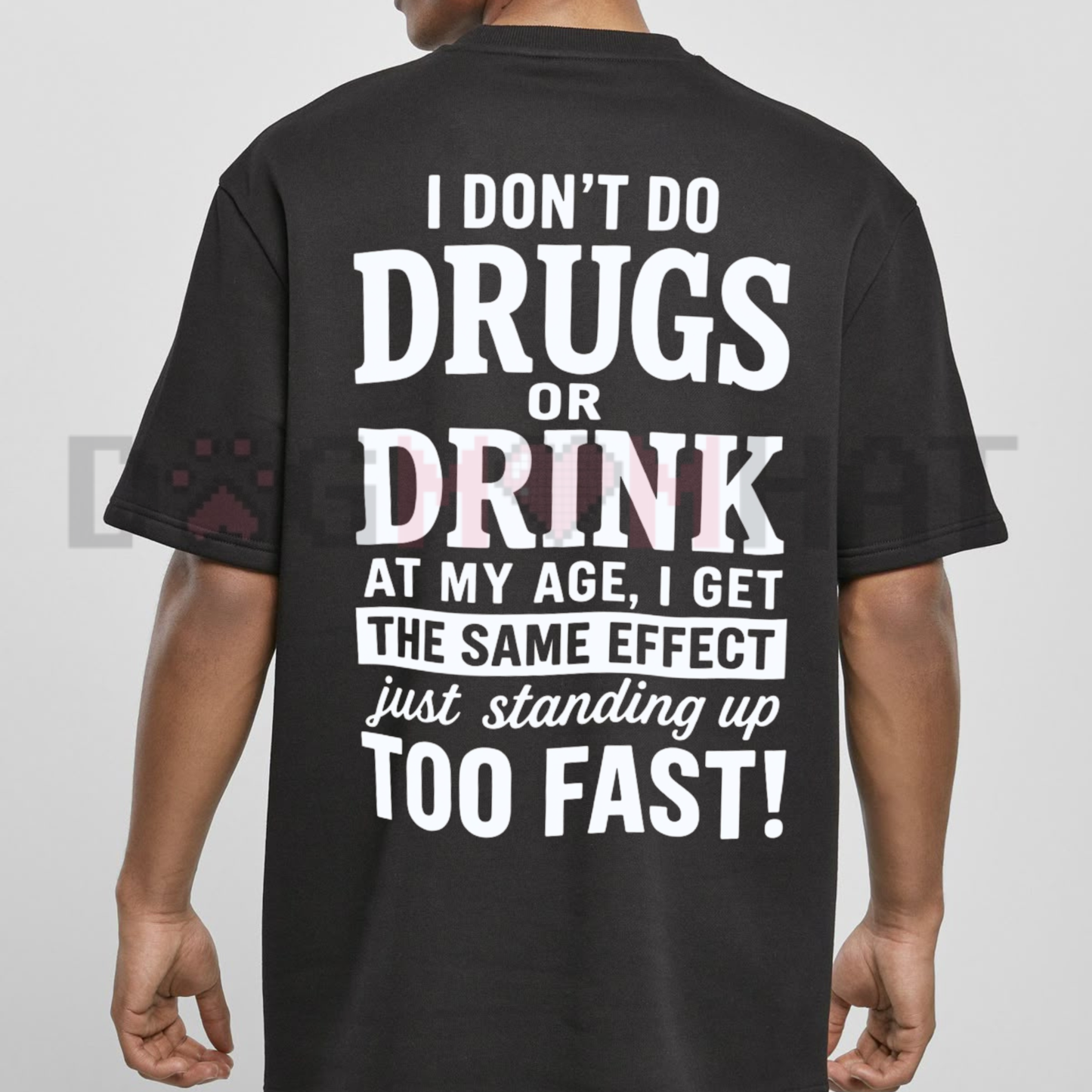 Vertigo & Vibe Meme Graphic Tee - Sarcastic "Standing Up Too Fast" Humorous Shirt