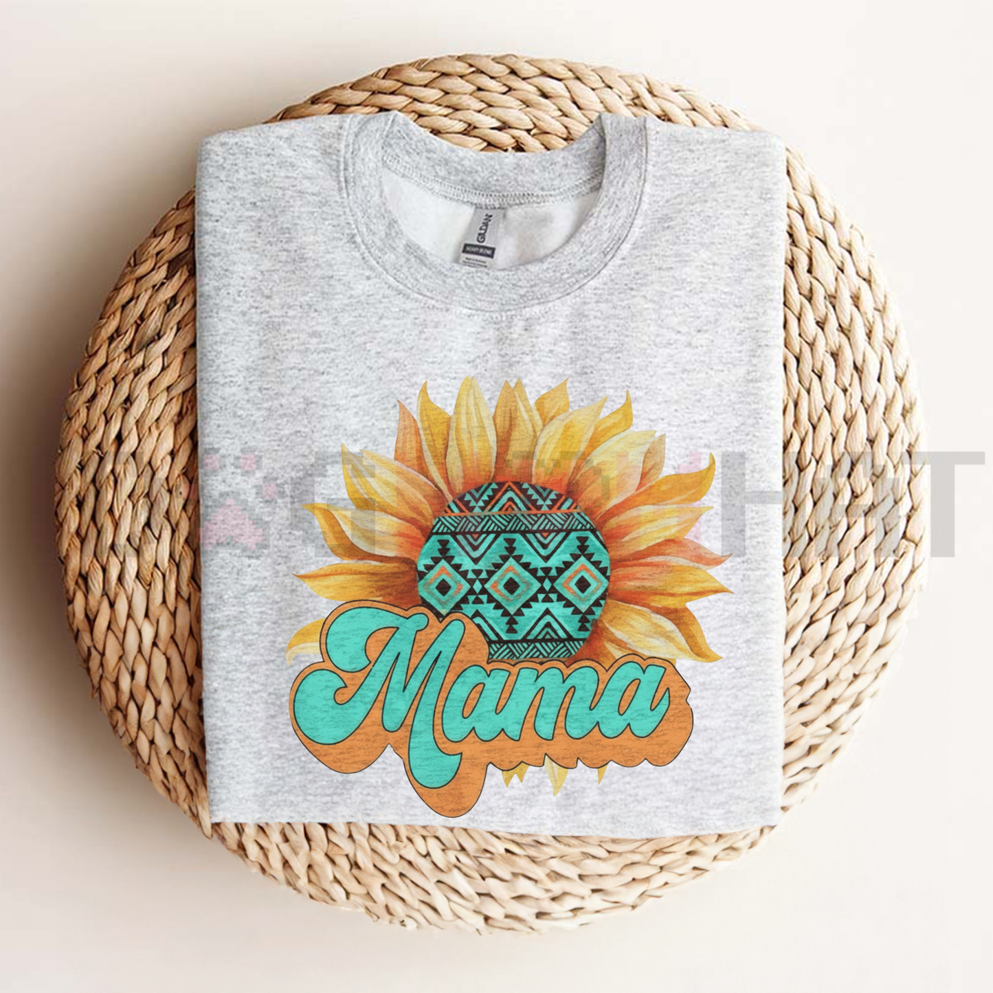 Mama Sunflowers Shirt – Cute Motherhood Graphic Tee & Mother's Day Gift