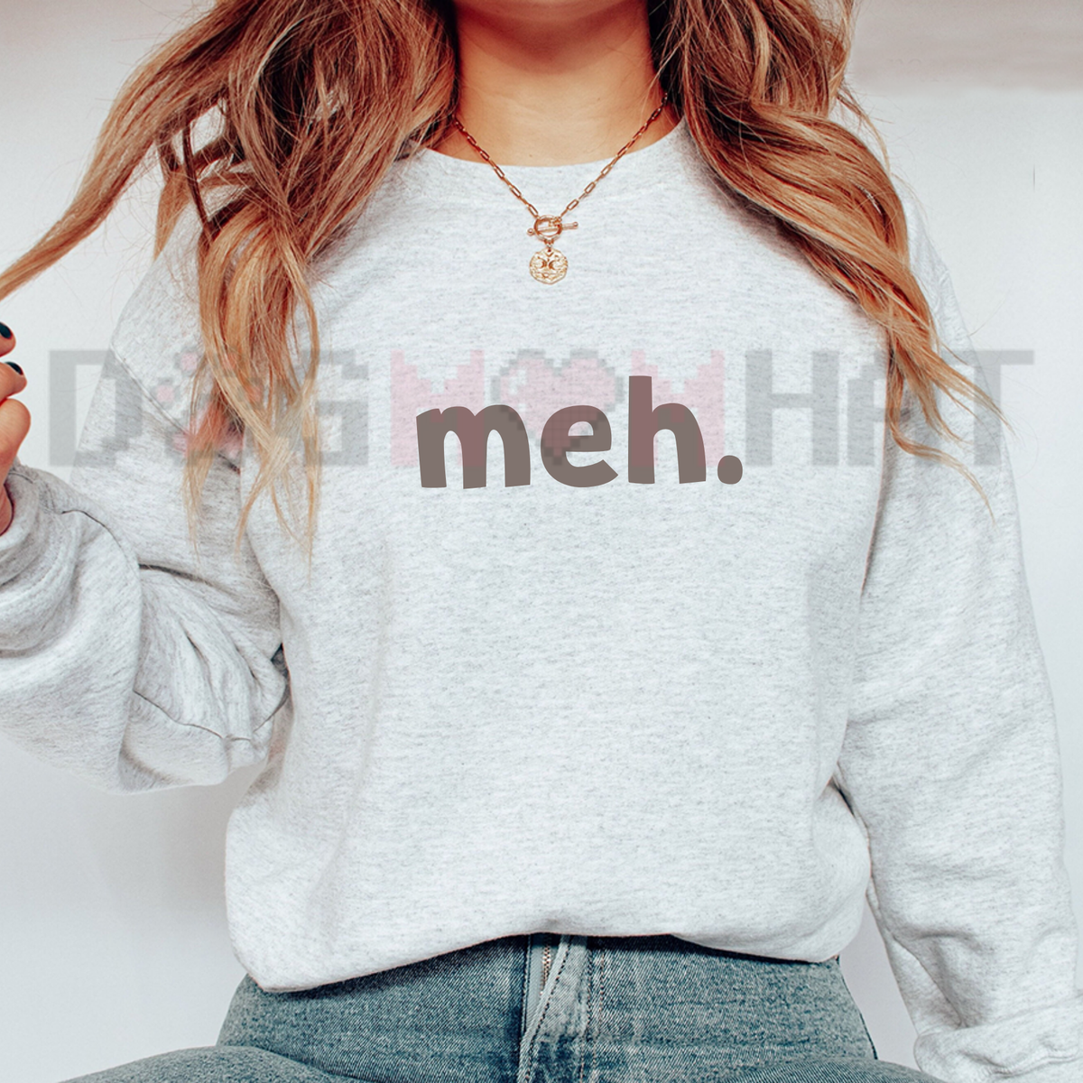 Meh. Unbothered Apathy Fleece Sweatshirt