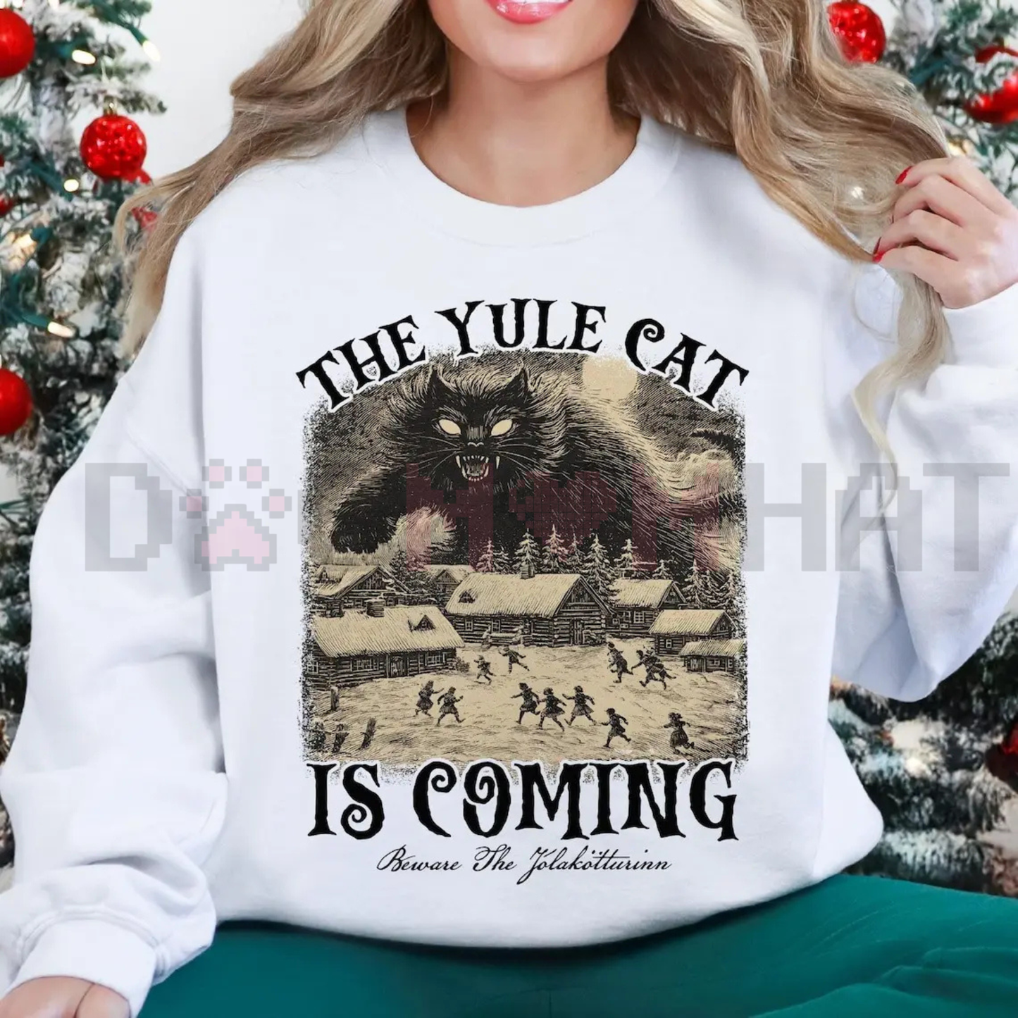 The Yule Cat Is Coming Sweatshirt