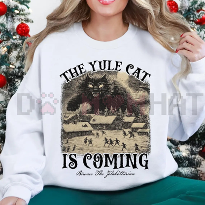 The Yule Cat Is Coming Sweatshirt