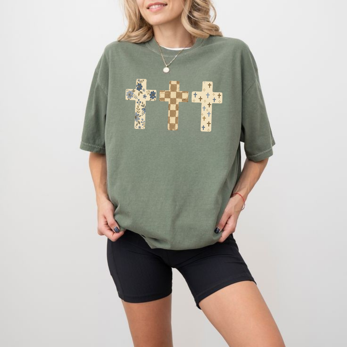 Faith & Faithless Crosses Graphic T-Shirt