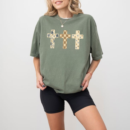 Faith & Faithless Crosses Graphic T-Shirt