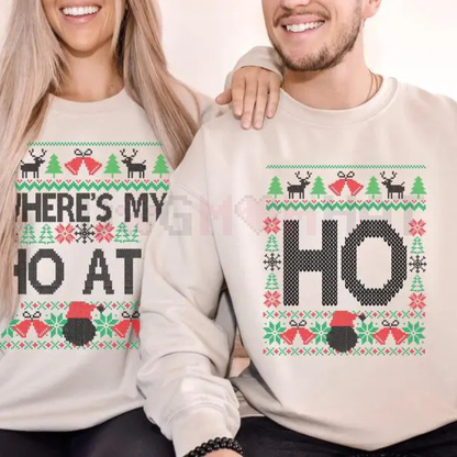 Funny Couples "Where's My Ho At?" Matching Sweatshirt
