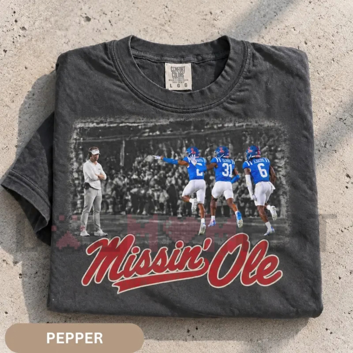 "Mississippi Iconic Game Day Old Coach" Graphic T-Shirt
