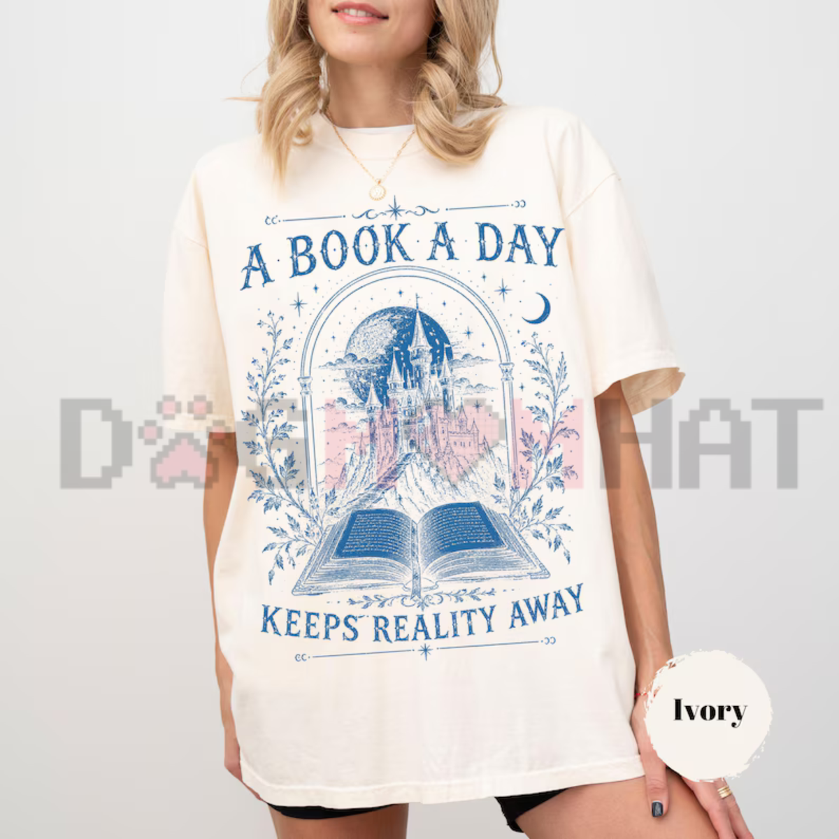 "A Book a Day Dragon" Graphic T-Shirt