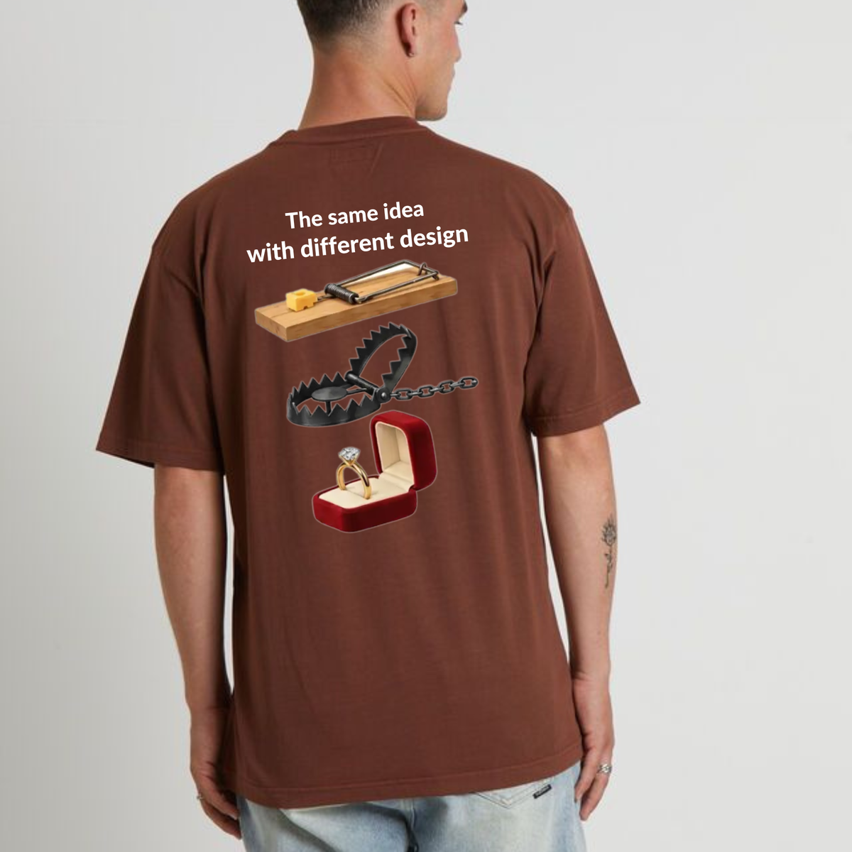 Parke Horizon Tee – "Same Idea Different Design" Funny Creative Humor Graphic T-Shirt