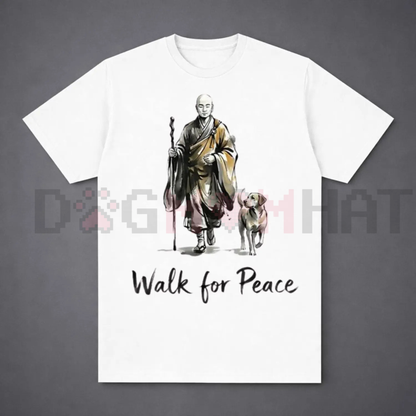Aesthetic "Walk for Peace" Zen T-Shirt