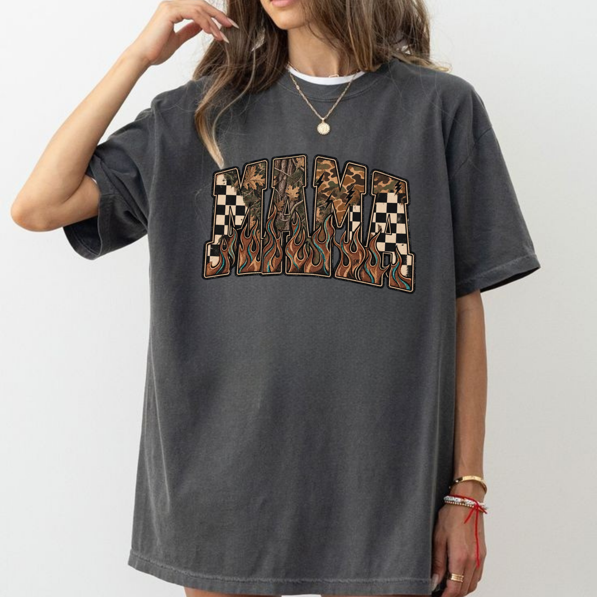 Pick Your MAMA Print Mystery Western Graphic T-Shirt