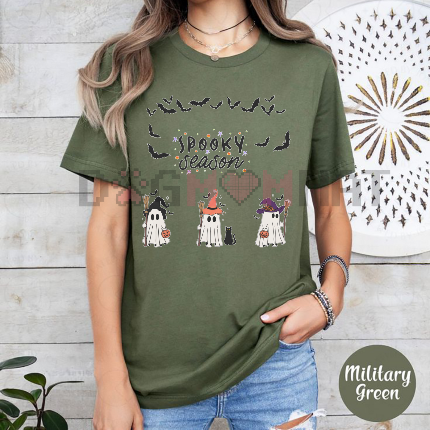 "Spooky Boo" Ghost T-Shirt – Cute Halloween Tee, Unisex Spooky Season Apparel