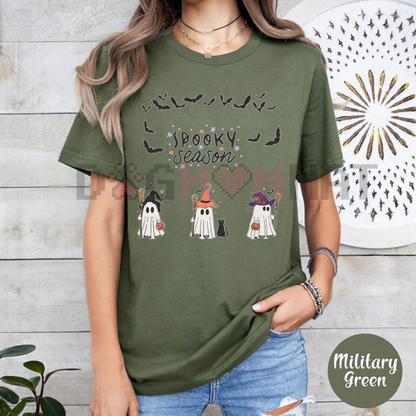 "Spooky Boo" Ghost T-Shirt – Cute Halloween Tee, Unisex Spooky Season Apparel
