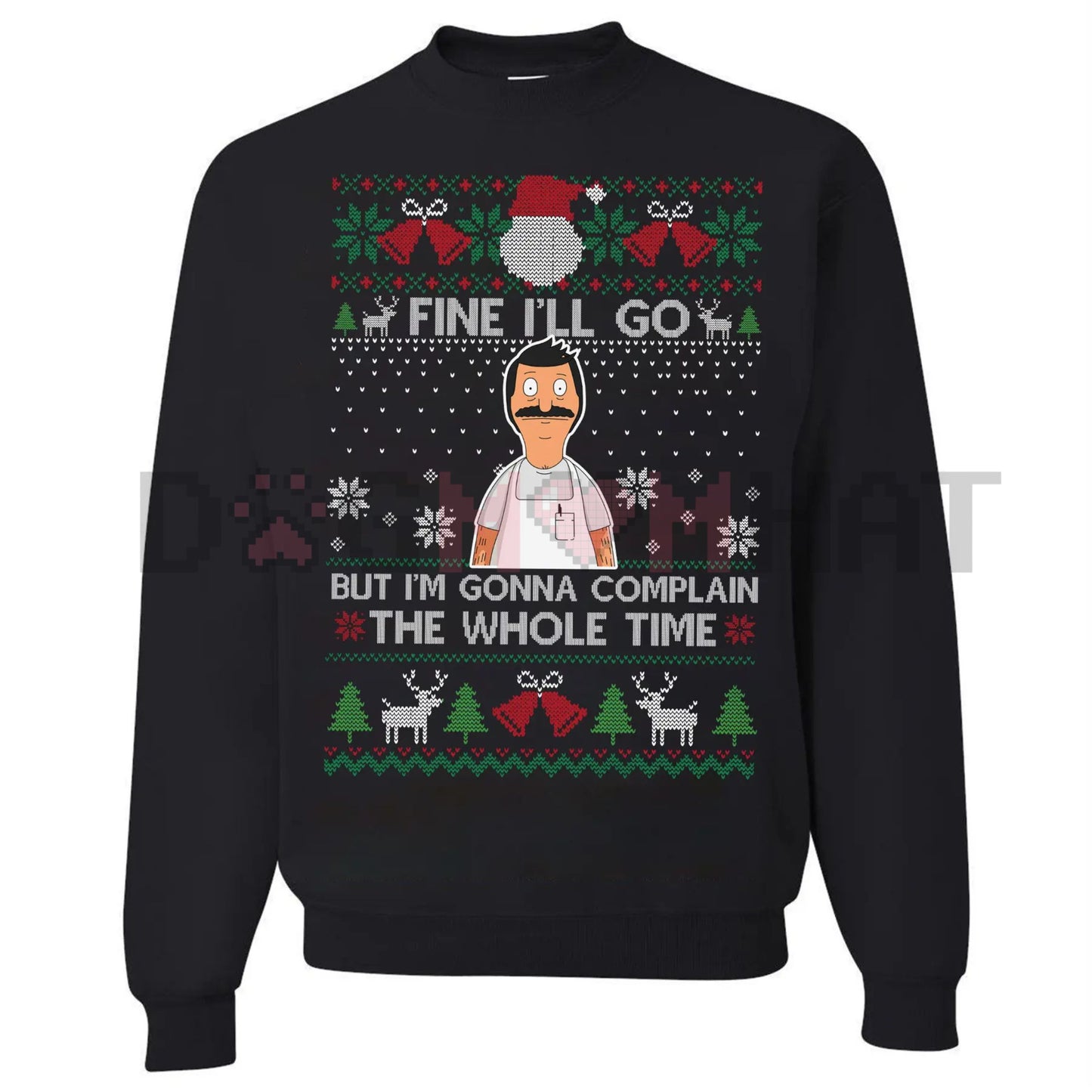 Funny Relatable Holiday Jumper – "I'll Complain The Whole Time" Introvert Christmas Gag Gift