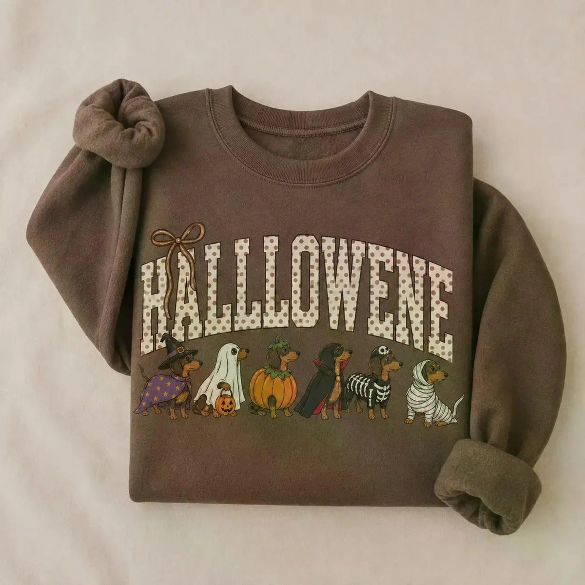Halloween Dog Breeds Sweatshirt – Cozy Autumn Dog Mom Spooky Season Crewneck