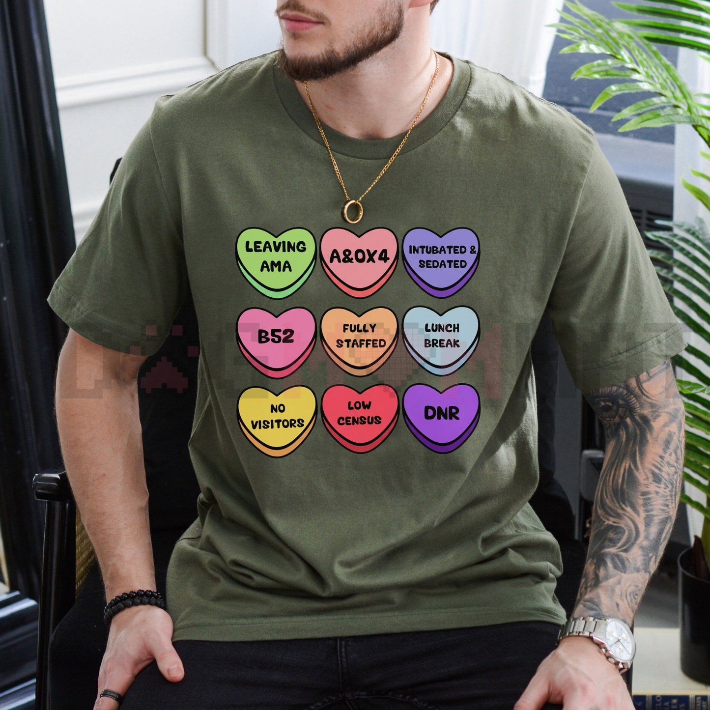 "Fruits of the Spirit" Candy Hearts T-Shirt