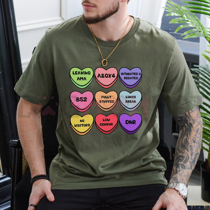 "Fruits of the Spirit" Candy Hearts T-Shirt