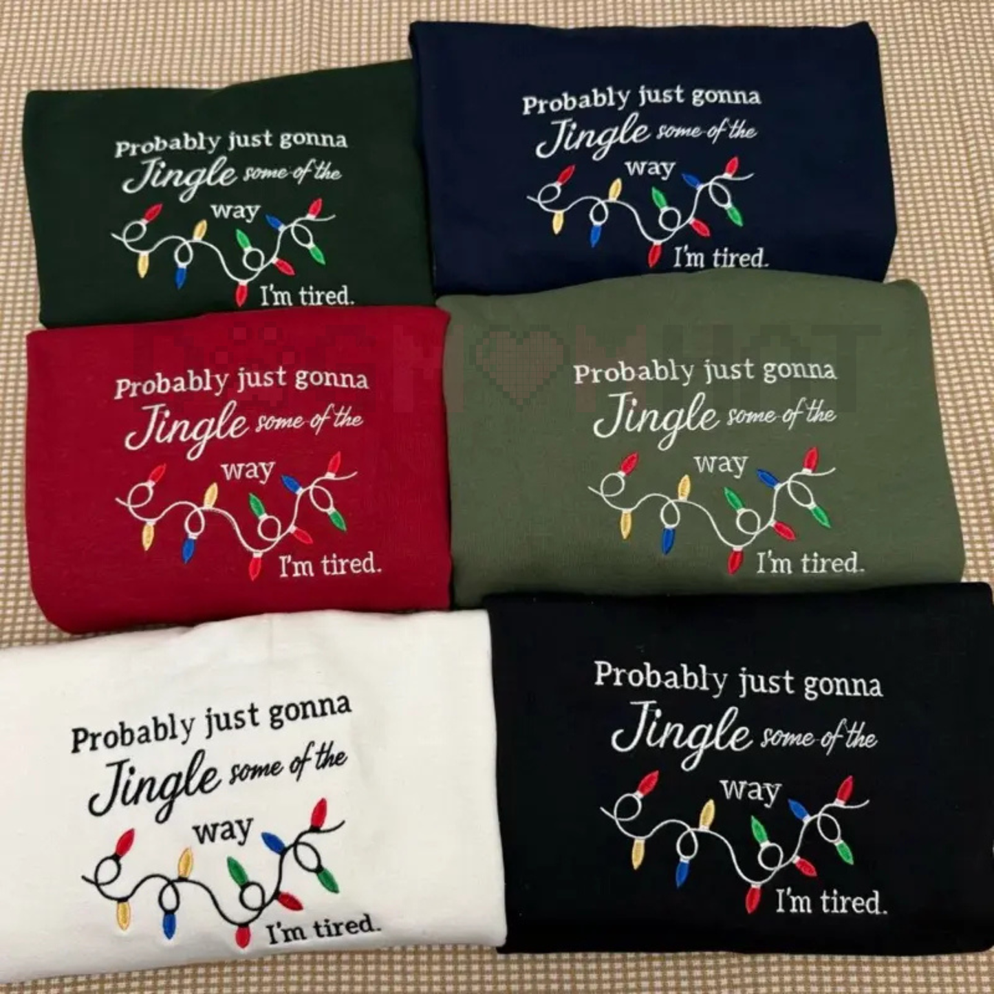 Funny Christmas Embroidered Sweatshirt