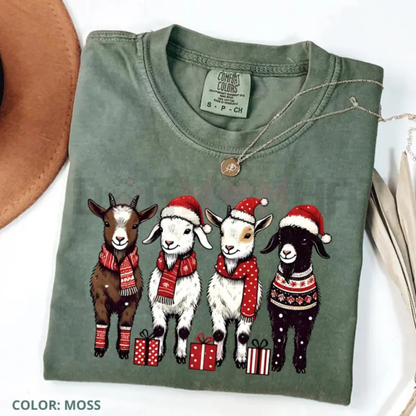 Funny Goat 'Happy Holla-Days' Comfort Colors® Tee