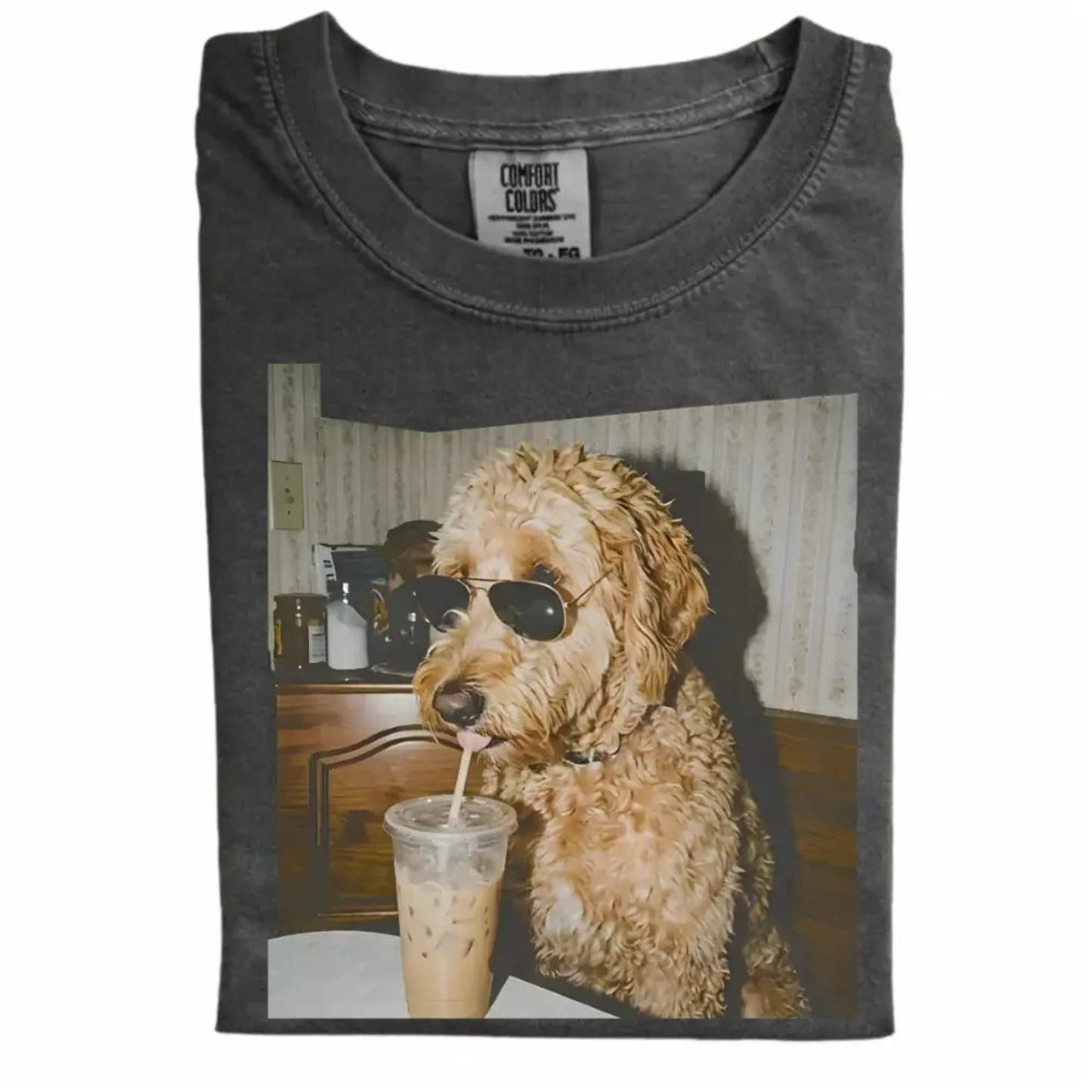Vintage 90s "Dog Breeds Available" Iced Coffee T-Shirt