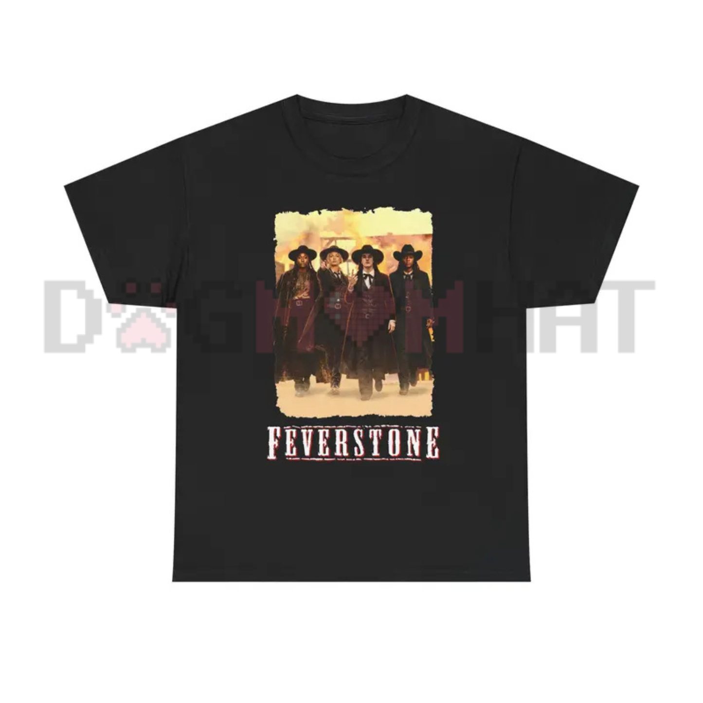 Feverstone Heritage Signature Graphic Tee - Modern Minimalist Unisex Pure Cotton Streetwear Shirt