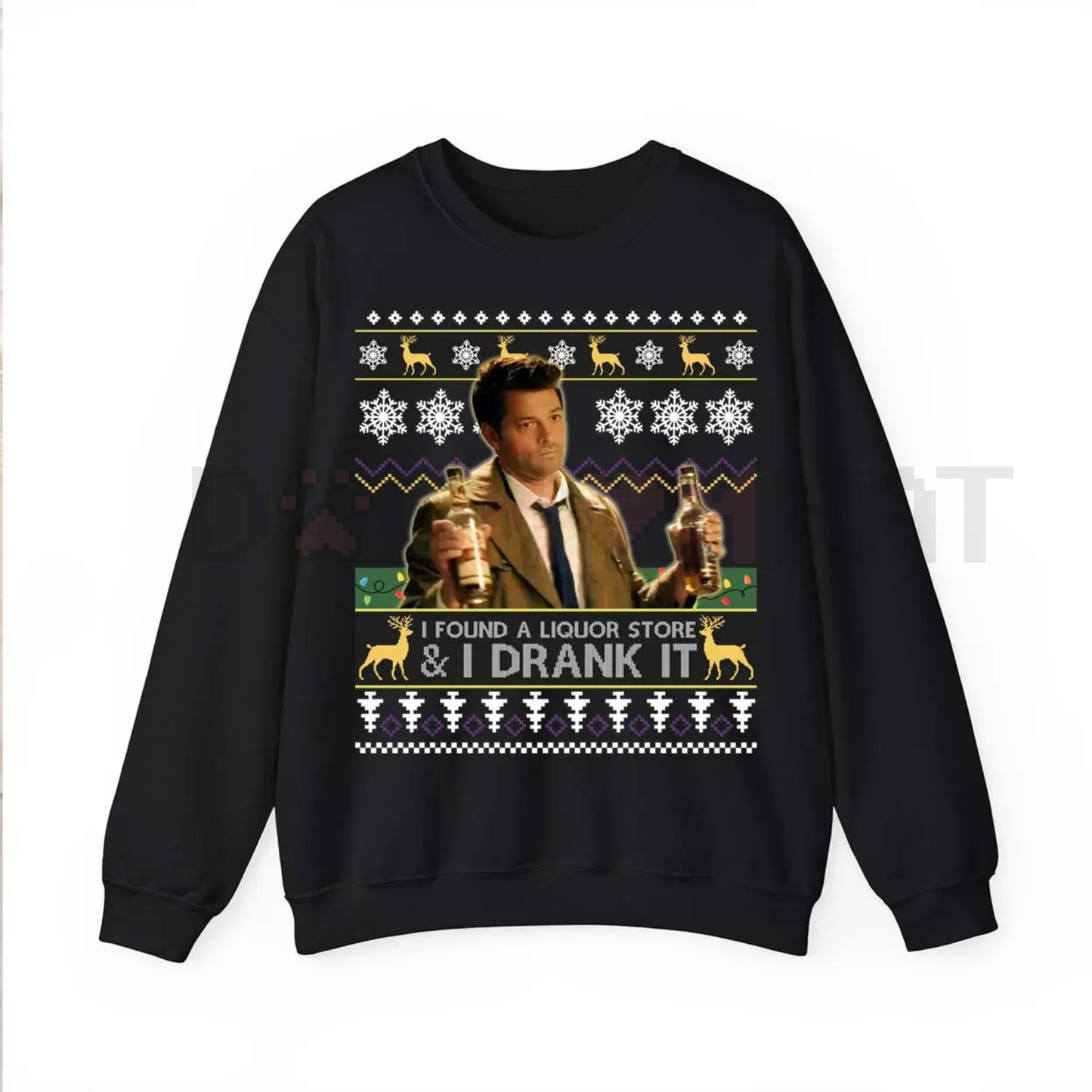 Dean Winchester 'I Drank It' SPN Ugly Sweatshirt