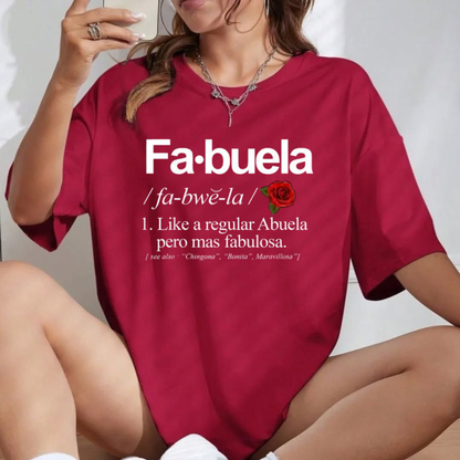 Fabuela Definition Funny Graphic T-Shirt