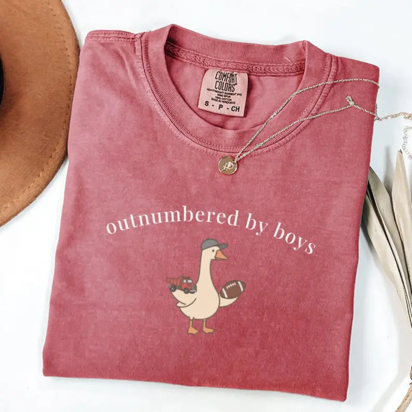 Funny Boy Mom Goose T-Shirt