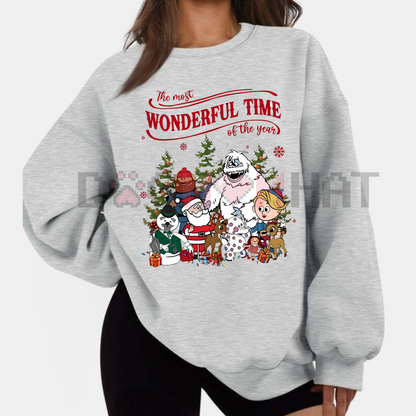 Vintage Rudolph Christmas Sweatshirt – Retro Red Nosed Reindeer Shirt