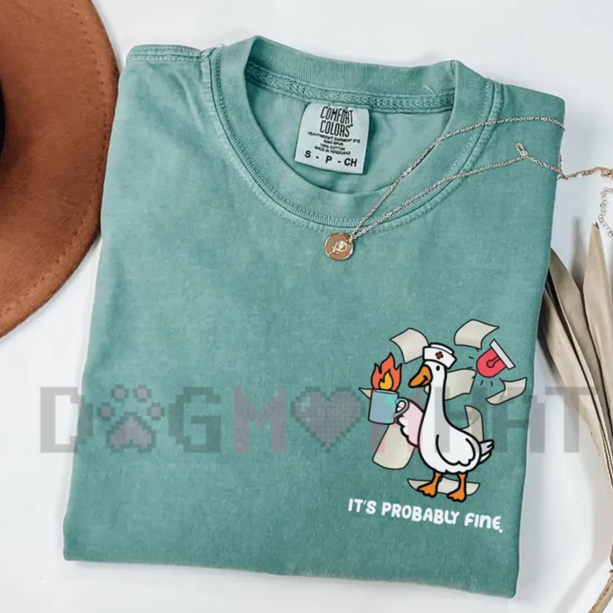 Comfort Colors® Nurse Goose T-Shirt - Funny Silly ER & RN Nurse Graphic Tee