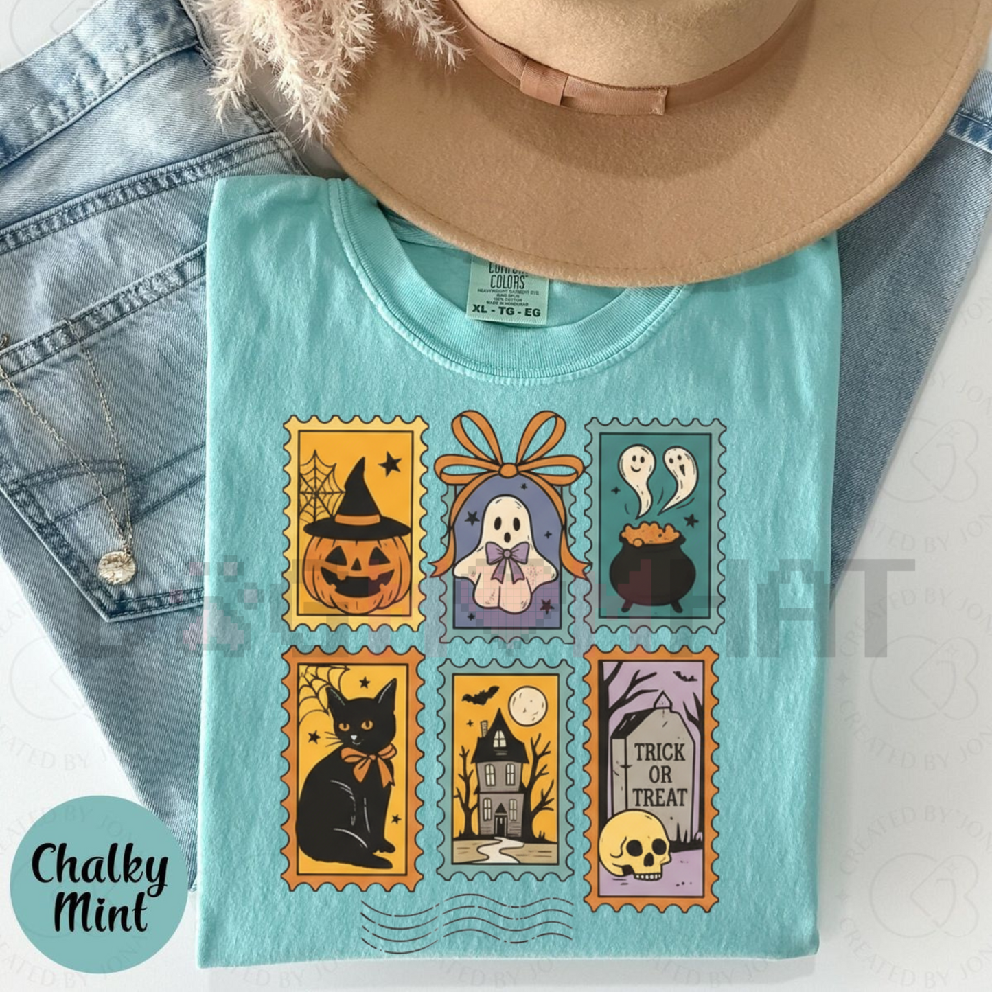 Halloween Cute Ghost Pumpkin Cat Shirt – Retro Ghost Tee, Spooky Cute Fall Outfit, Vintage Halloween Cat Shirt