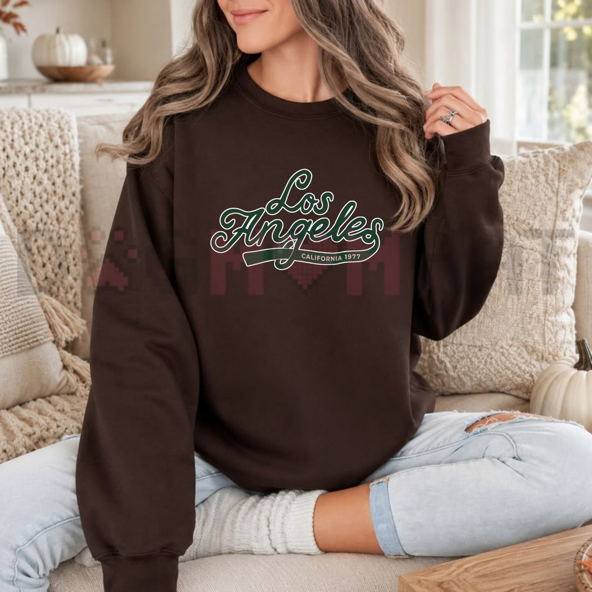 Festive Friction Sweatshirt – "Team Game Day" Sports Fan Graphic Crewneck