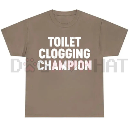 "Toilet Champion" Tee – Funny Gag Gift Shirt