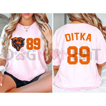 Chicago Football Legend #89 Retro Gridiron Fan T-Shirt
