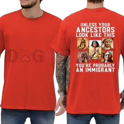 Native Heritage Ancestral Sovereignty Graphic Tee - Indigenous Rights Equality Cotton Shirt