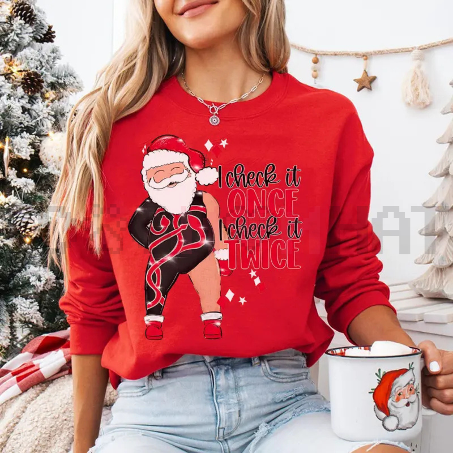 Santa "I Check It Once O Check It Twice Era Inspired" Unisex Sweatshirt