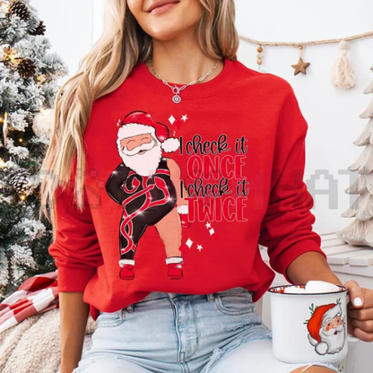 Santa "I Check It Once O Check It Twice Era Inspired" Unisex Sweatshirt
