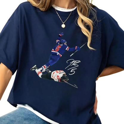Megan Keller & Hilary Knight Vintage Hockey T-Shirt